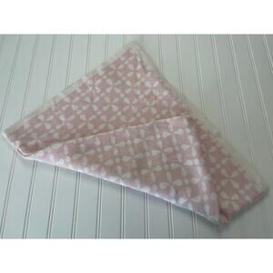 Lambs & Ivy Pink White Baby Blanket Newborn Baby Girl 30" X 40"